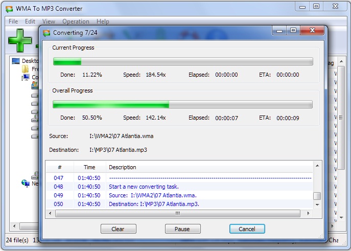 Click to view WMA To MP3 Converter 6.0.2 screenshot